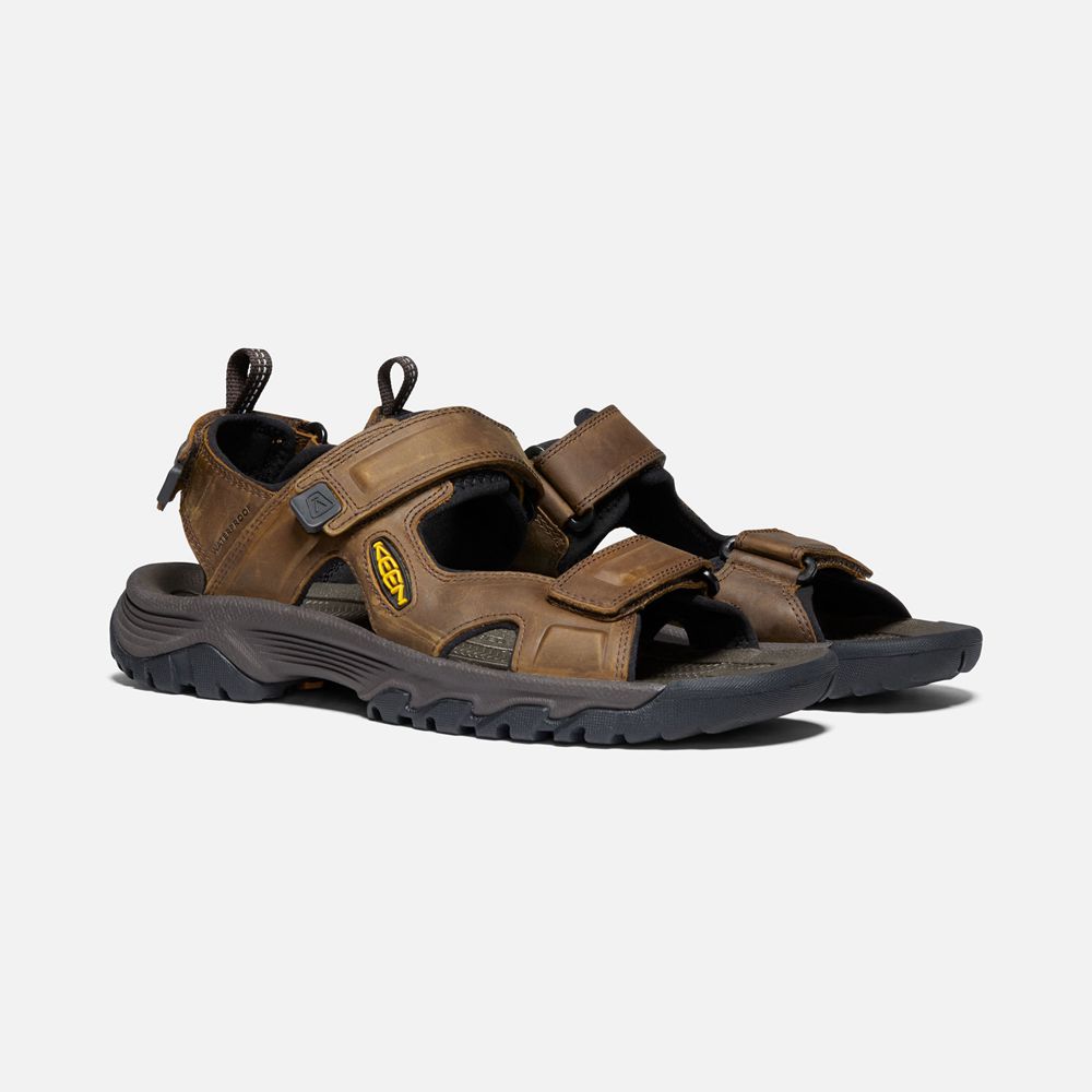 Keen Outdoor Sandalet Erkek Kahverengi/Siyah - Targhee Iii Open Toe - Türkiye RYKF30218